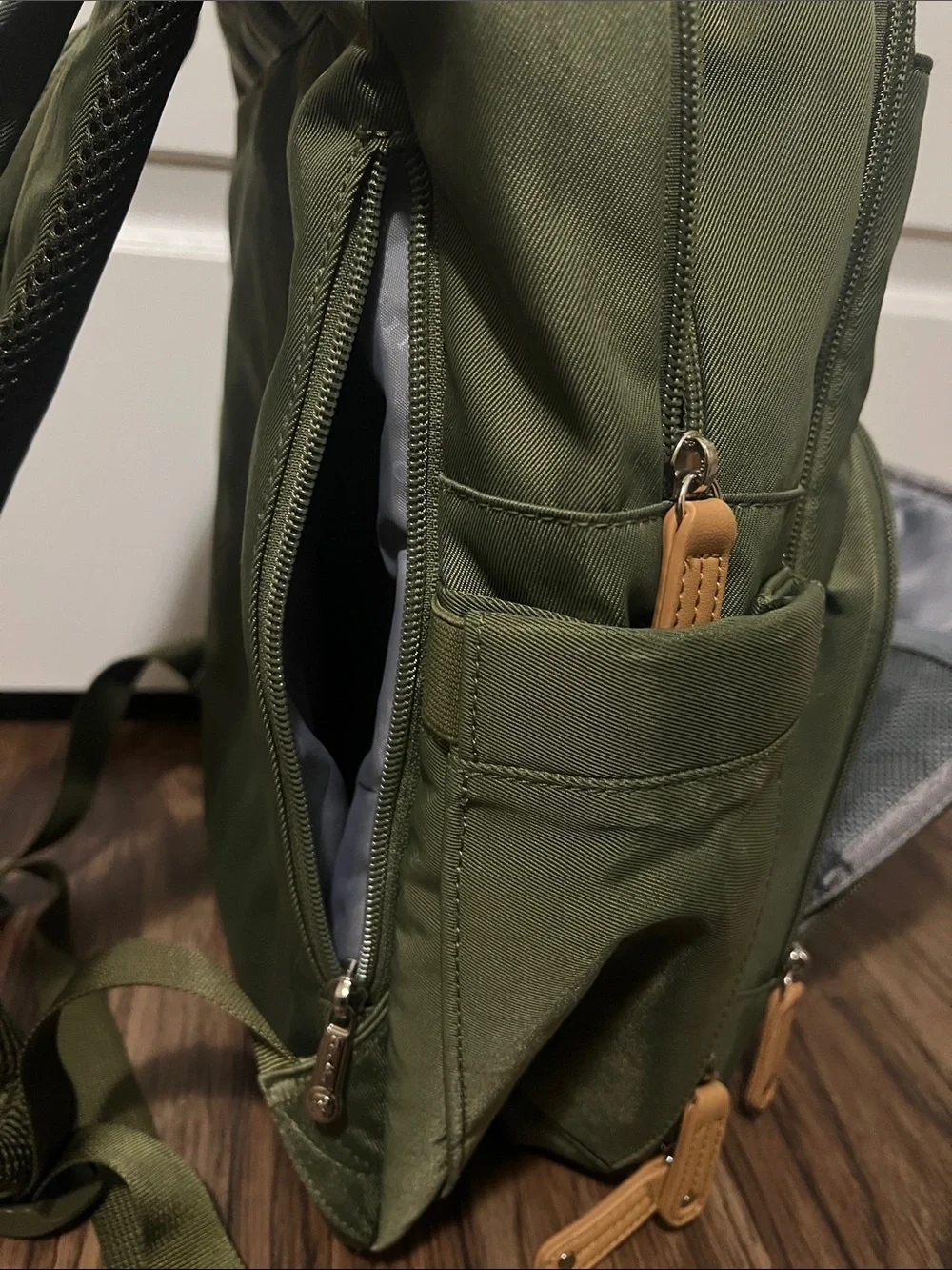 Ruvalino Diaper Bag Backpack Olive Green